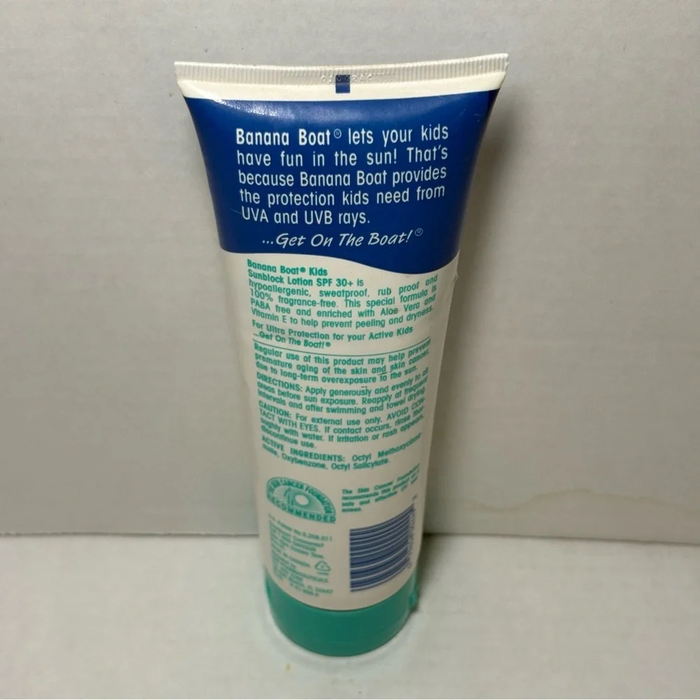 Vintage 90s Banana Boat Kids Sunscreen Lotion SPF 30